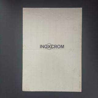 Inoxcrom.
Folleto 1982 