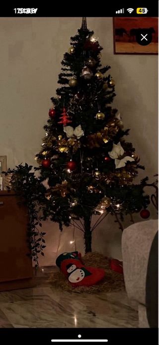 Árbol de Navidad 180cm + decoración .