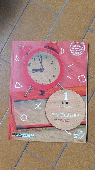 Varios libros matematika eus cas 1 DBH ESO