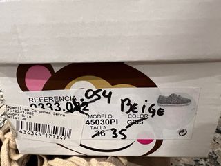 Zapatillas niños Pisamonas serraje y yute arena