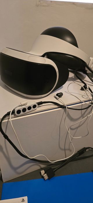PlayStation VR + Cámara + Cables + Caja