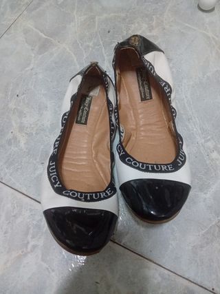 Bailarinas Juicy Couture Blancas y Negras