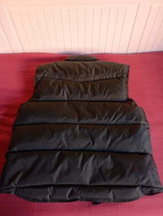 Chaleco de plumas verde