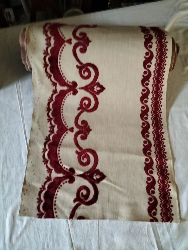 Mantovana Beige/Rossa 10m x 42cm