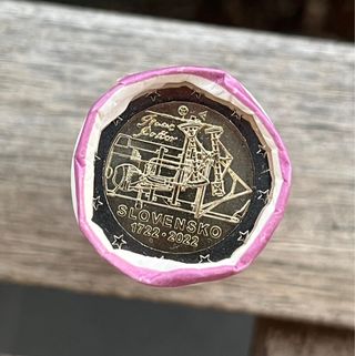 Moneda 2€ Eslovaquia 2022 Maquinaria