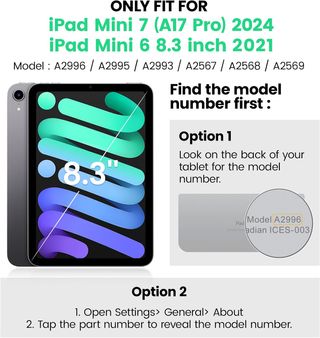 Funda iPad Mini 7/6 8.3 Negra Protectora