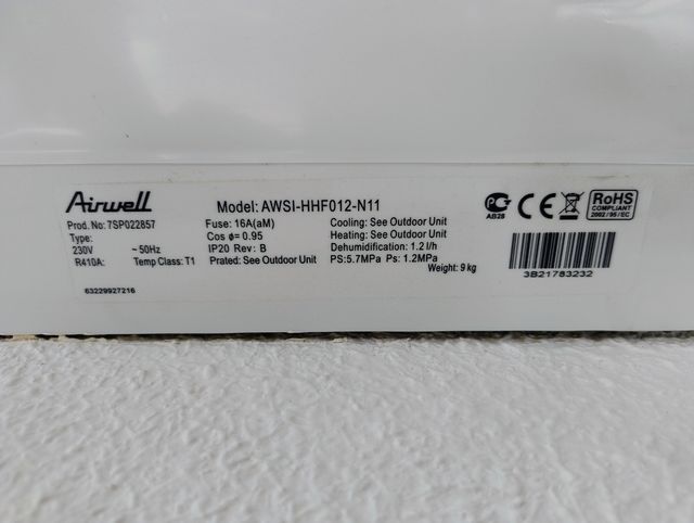 Aire Acondicionado Airwell Blanco