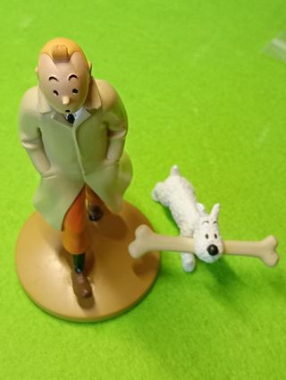 Figuras Tintin y Milú Resina