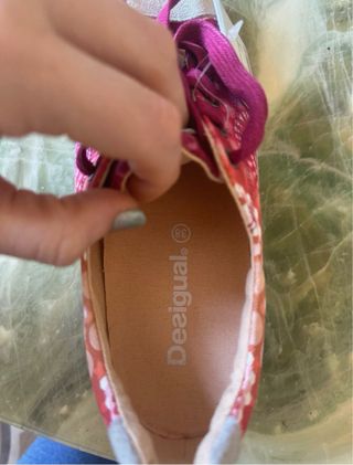 Scarpe Desigual Rosa Floreali Nuove con Etichetta