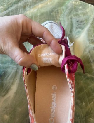 Scarpe Desigual Rosa Floreali Nuove con Etichetta