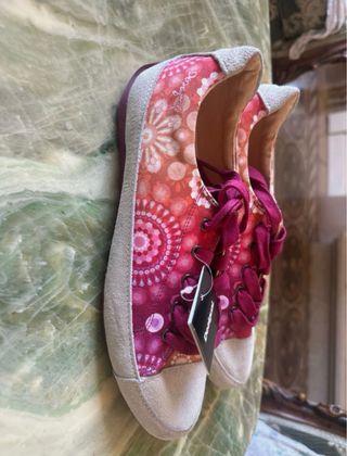 Scarpe Desigual Rosa Floreali Nuove con Etichetta