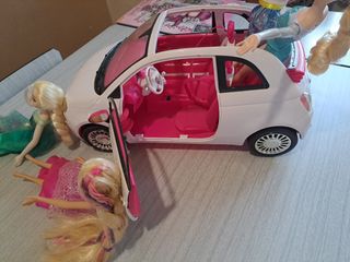 Coche Barbie Rosa y Blanco
