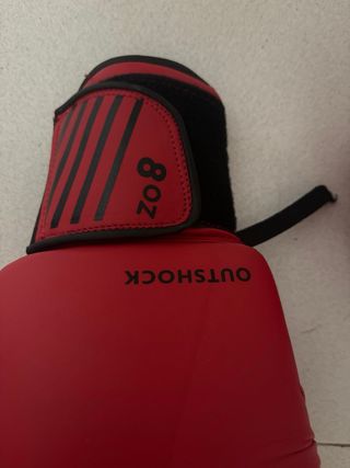 Guantes de Boxeo Rojos 8oz decathlon
