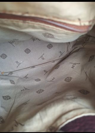 Bolso de piel  granate