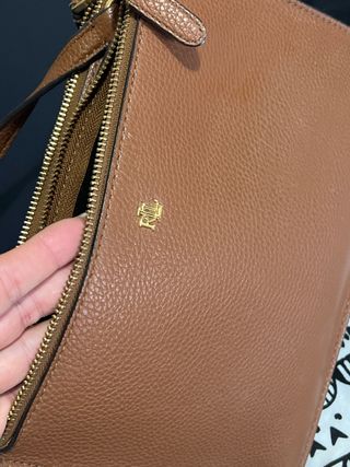 Bolso Piel Marrón Ralph Lauren original
