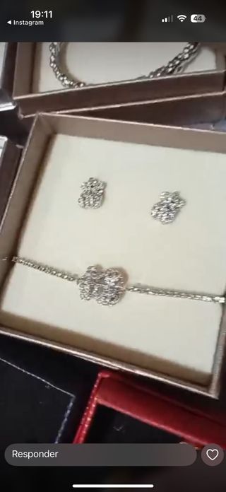 Conjunto Tous Acero Inoxidable Plata