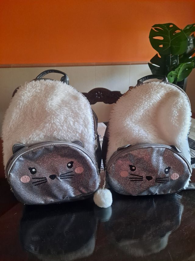 2 zaini in peluche Glitter Kitty