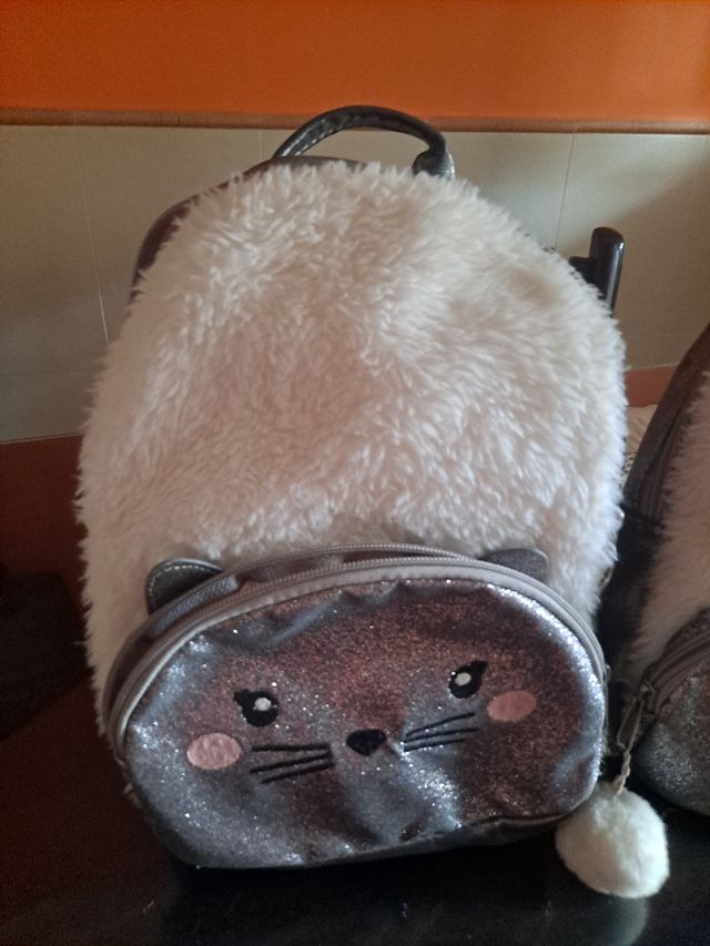 2 zaini in peluche Glitter Kitty