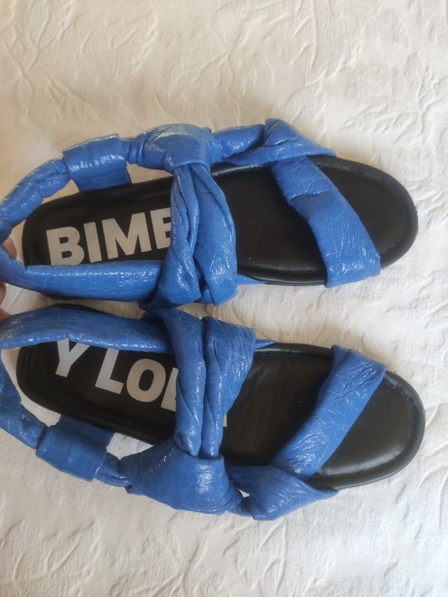 Sandalias Bimba y Lola planas Azules Talla39