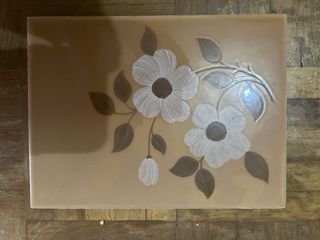 Azulejo de cocina con flores