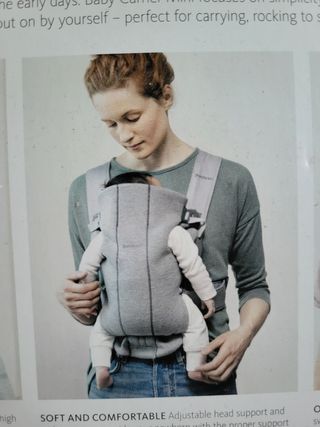 Mochila Portabebés BabyBjörn MINI Gris