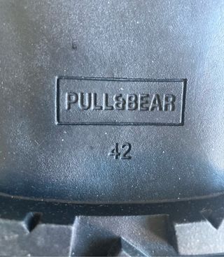 Zapatos Pull&Bear verde oliva estilo vintage