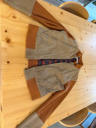 Chaqueta Vintage Pana Beige y Marrón