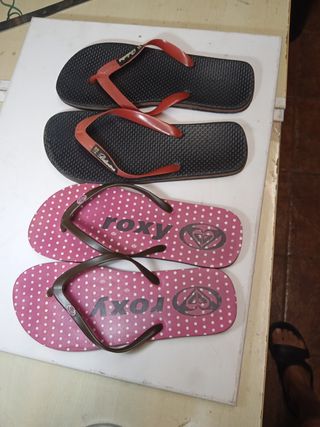 Sandalias Roxy Rosas.chanta rojas.