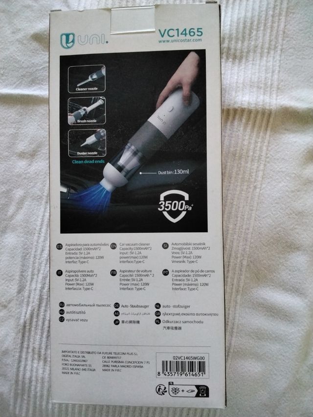 Aspirapolvere per auto UNI VC1465 3500Pa