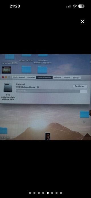 iMac 21,5 16GB RAM 1TB SSD Plata