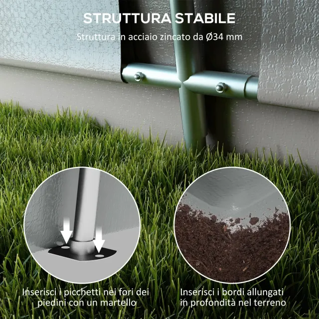 Tendone per Auto e Feste con 2 Finestre Laterali,