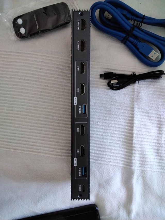 Switch HDMI 4K con telecomando