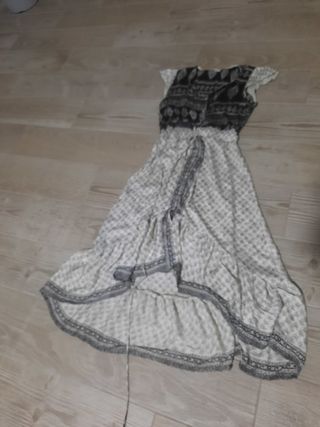 Vestido de seda talla grande