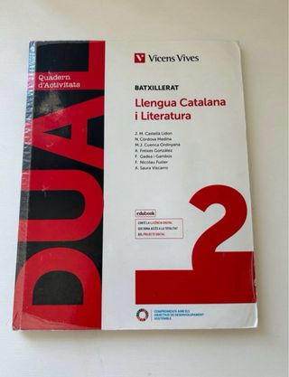 Llibre llengua catalana i literatura dual 2n batxi