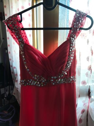 Vestito da cerimonia corallo