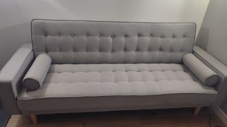 Sofá Cama Gris Tela