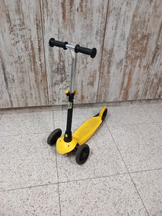 Patinete infantil 3 ruedas amarillo