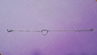 Pulsera de cadena Agatha Paris Corazón Plata