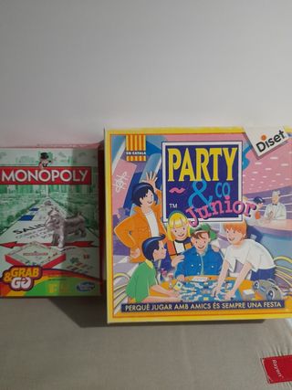 Juegos de mesa Monopoly y Party & Co Junior