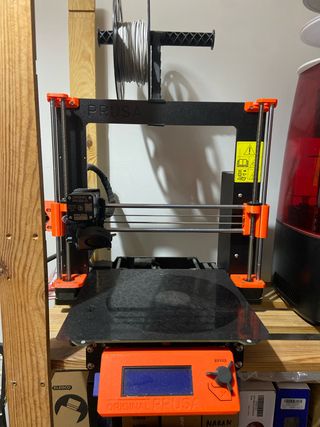 Impresora 3D Prusa Naranja/Negra