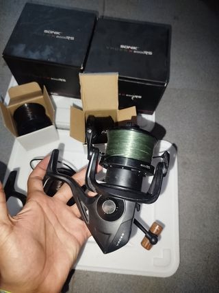 Combo 2 cañas 2 carretes carpfishing