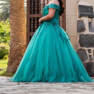 Vestido de Quinceañera Verde esmeralda