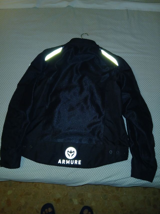 Chaqueta motera negra ARMURE