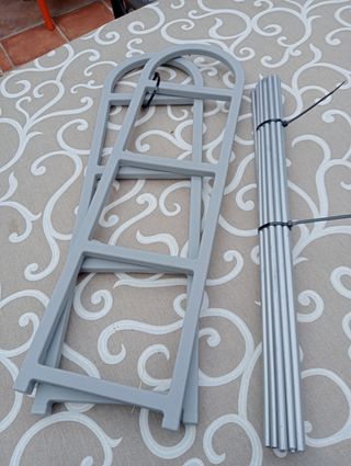 Zapatero Plegable Gris
