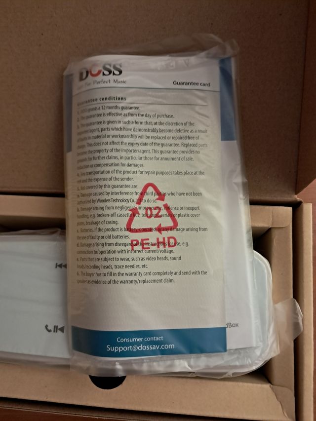 Coluna Bluetooth DOSS Branco