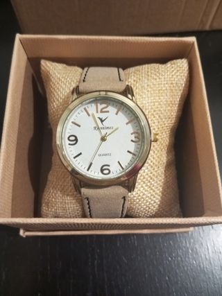 Reloj Romtimes de hombre Beige y Dorado