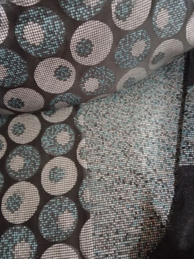 Fundas Salón Marroquí Negro y Multicolor