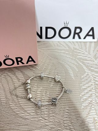Pulsera Pandora Plata Original con Charms