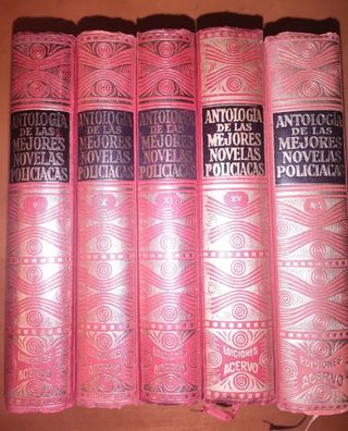 Lote 5 Libros Novelas Policiacas