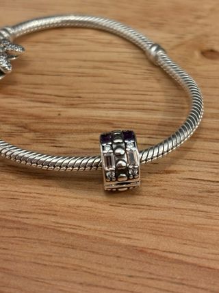 Clip Retenedor de Plata compatible con Pandora